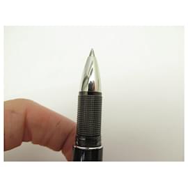 Montblanc-MONTBLANC STARWALKER PLATINUM ROLLERBALL PEN IN BLACK RESIN PEN-Black