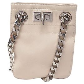 NEUE MINI GIVENCHY SHARK LOCK POUCH 12E4004039272 LEDER-SCHULTER-CLUTCH-TASCHE Roh