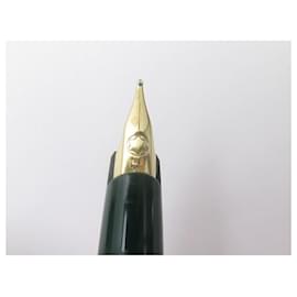 Montblanc-VINTAGE PEN MONTBLANC GENERATION PLUME GREEN RESIN RESIN FOUNTAIN PEN-Green