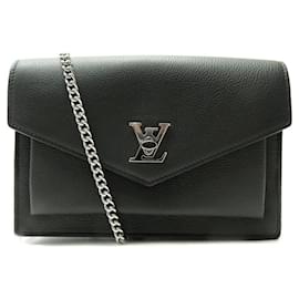 Louis Vuitton-NEW LOUIS VUITTON MYLOCKME CHAIN POUCH M63471 SHOULDER BAG-Black