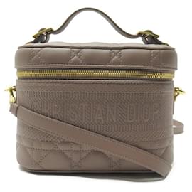 Christian Dior-NEW CHRISTIAN DIOR DIORTRAVEL VANITY S HANDBAG S5488UNTR BANDOULIERE-Taupe
