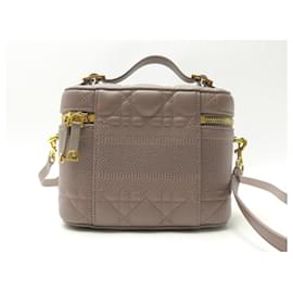 Christian Dior-NEUF SAC A MAIN CHRISTIAN DIOR DIORTRAVEL VANITY S S5488UNTR BANDOULIERE-Taupe