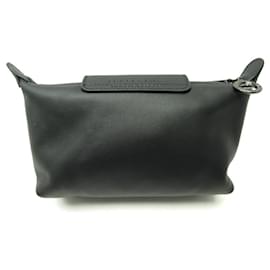 Longchamp-NEUES LONGCHAMP KOSMETIK-KIT 34174987001 LE PLIAGE XTRA AUS SCHWARZEM LEDER-Schwarz