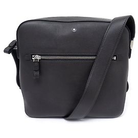 NOVA BOLSA MONTBLANC MEISTERSTUCK REPORTER 118335 BOLSA DE COURO COM SEMENTES MARROM Marrom