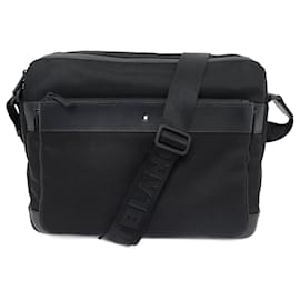 Montblanc-NEW MONTBLANC SARTORIAL MESSENGER BAG 116795 CANVAS SHOULDER BAG-Black