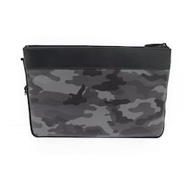 Montblanc-NUOVA BORSA MONTBLANC NIGHTFLIGHT RIMOVIBILE IN TELA CAMOUFLAGE 118272-Grigio