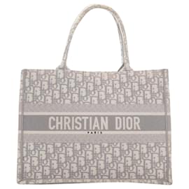 Christian Dior-Dior Medium Book Tote-Grey