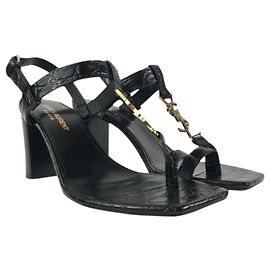 Saint Laurent (YSL) Cassandra Heels Sz 36.5 Black