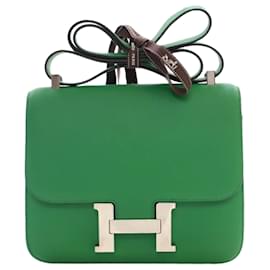 Hermès-Hermes Constance 24 Bambu Swift-Verde,Verde oliva