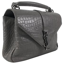 Saint Laurent-Saint Laurent (YSL) College Bag-Grey