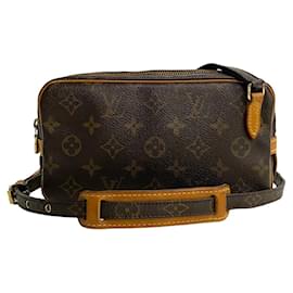 Louis Vuitton-Louis Vuitton Pochette Marly Bandouliere Canvas Crossbody Bag M51828 in Good condition-Other