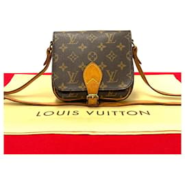 Louis Vuitton-Louis Vuitton Mini Cartouchiere Canvas Umhängetasche M51254 in gutem Zustand-Andere