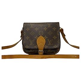 Louis Vuitton-Bolsa de ombro Louis Vuitton Mini Cartouchiere em lona M51254 em bom estado-Outro
