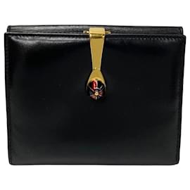 Gucci-Carteira Gucci Bifold Couro Carteira Curta de Couro 035 184 em excelente estado-Outro