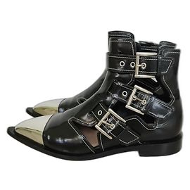 Alexander Mcqueen Ankle Boots Nero