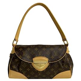 Louis Vuitton-Bolso de hombro de lona Louis Vuitton Beverly MM M40121 en buen estado-Otro