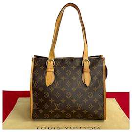 Louis Vuitton-Bolso de hombro de lona Louis Vuitton Popincourt Haut M40007 en buen estado-Otro