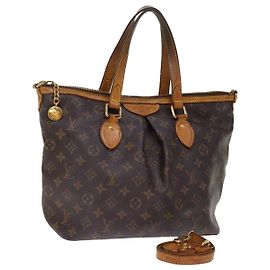 LOUIS VUITTON Monogramm Palermo PM Einkaufstasche M.40145 LV Auth 75078 Monogramm