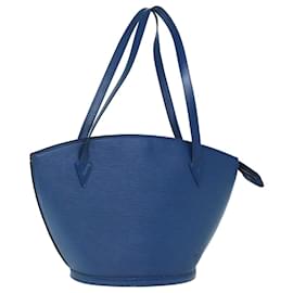 Louis Vuitton-Bolsa de ombro de compras LOUIS VUITTON Epi Saint Jacques Azul M52275 Autenticação 73954-Azul