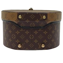 Louis Vuitton-LOUIS VUITTON Monogramm Reverse Boite Chapeau 30 Handtasche M20084 LV Auth 74280S-Andere