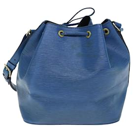 Louis Vuitton-Bolsa de ombro LOUIS VUITTON Epi Petit Noe Azul M44105 Autenticação de LV 74948-Azul