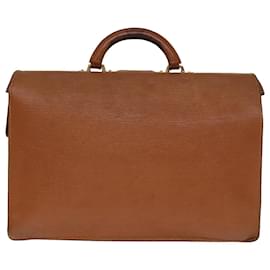 Louis Vuitton-LOUIS VUITTON Epi Serviette Fermoir Business Bag Brown M54358 LV Auth 74023-Brown