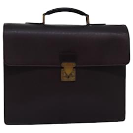 Louis Vuitton-LOUIS VUITTON Taiga Serviette Moskova Business Bag Acajou M30036 Autenticação de LV bs14226-Outro