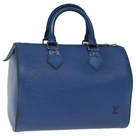 Louis Vuitton-Bolsa de mão LOUIS VUITTON Epi Speedy 25 Toledo Azul M43015 Autenticação de LV 74998-Outro
