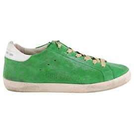 Golden Goose-Superstar Suede Sneakers-White