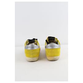 Golden Goose-Superstar Suede Sneakers-Yellow