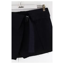 Isabel Marant-Cotton mini skirt-Navy blue