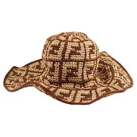 Fendi-Cotton hat-Brown