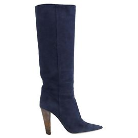Sergio Rossi Bottes en daim Bleu