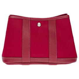 Hermès-HERMES Bag in Red Canvas - 101937-Red