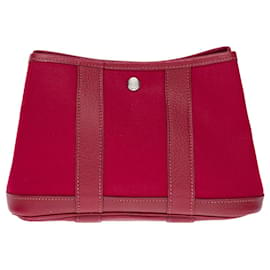 Hermès-Bolso HERMES en Lona Roja - 101937-Roja