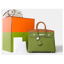Hermès-Sac HERMES Birkin 25 en Cuir Doré - 101932-Doré