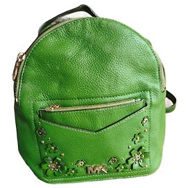 Michael Kors True Green Jessa Medium Convertible Backpack Green