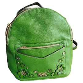 Michael Kors-Michael Kors True Green Jessa Medium Convertible Backpack-Green