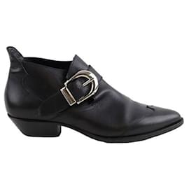 Roseanna-Boots en cuir-Noir