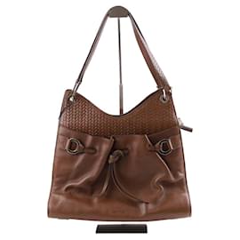 Lancel-Sac à main en cuir-Marron