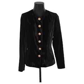 Saint Laurent-Velvet jacket Black-Black