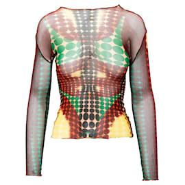 Jean Paul Gaultier-Jean Paul Gaultier Haut en maille Cyberdot-Multicolore