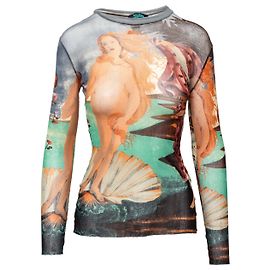 Top de malla Jean Paul Gaultier Venere di Botticelli Multicolor