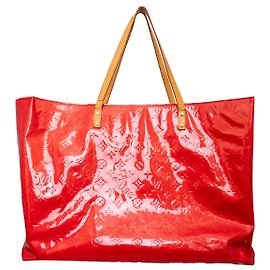 Borsa Louis Vuitton Vernis Reade GM con monogramma Rosso