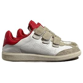 Isabel Marant-ISABEL MARANT Baskets T.EU 37 Cuir-Blanc