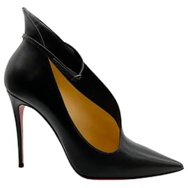 Autre Marque-Christian Louboutin Black Leather Vampydoly 100 Pumps-Black