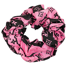 Louis Vuitton-Scrunchie Louis Vuitton Monograma Bee Mindful Chouchou rosa-Rosa