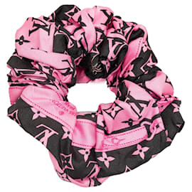 Louis Vuitton-Scrunchie Louis Vuitton Monograma Bee Mindful Chouchou rosa-Rosa