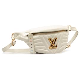 Louis Vuitton-White Louis Vuitton New Wave Bumbag Belt Bag-White