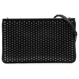 Christian Louboutin-Crossbody preto Christian Louboutin com tachas LoubiPosh-Preto